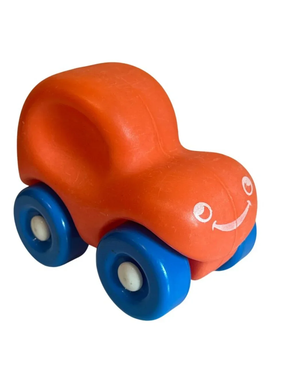 Little Tikes My First Wheels Orange Car Smiley Face Replacement Toy Vintage